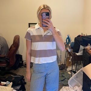 Polo cropped shirt